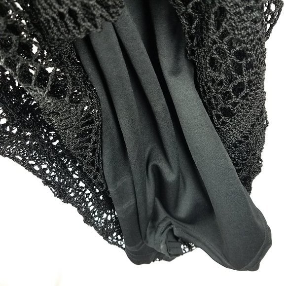 Kroshetta by Papillon dress maxi black crochet L - Picture 6 of 10